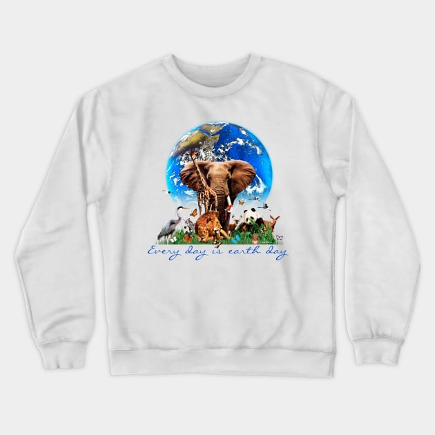 Every Day is Earth day Crewneck Sweatshirt by Artizan